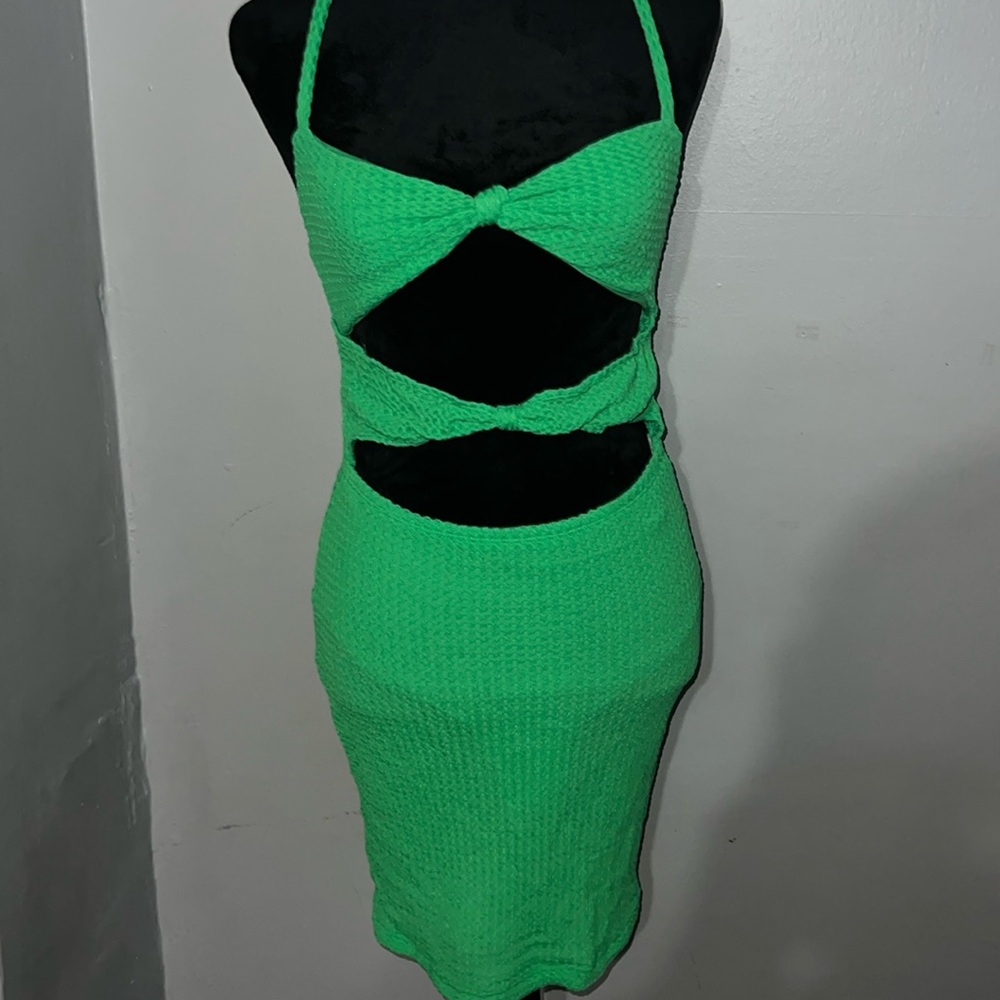 Green vacay mini dress. SHEIN. NWT